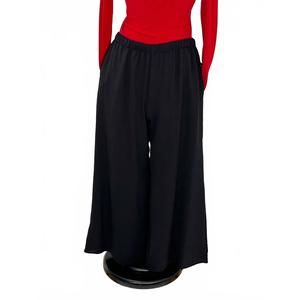 NEW SYDNEY PROJECT women's air flow wide leg pants in black